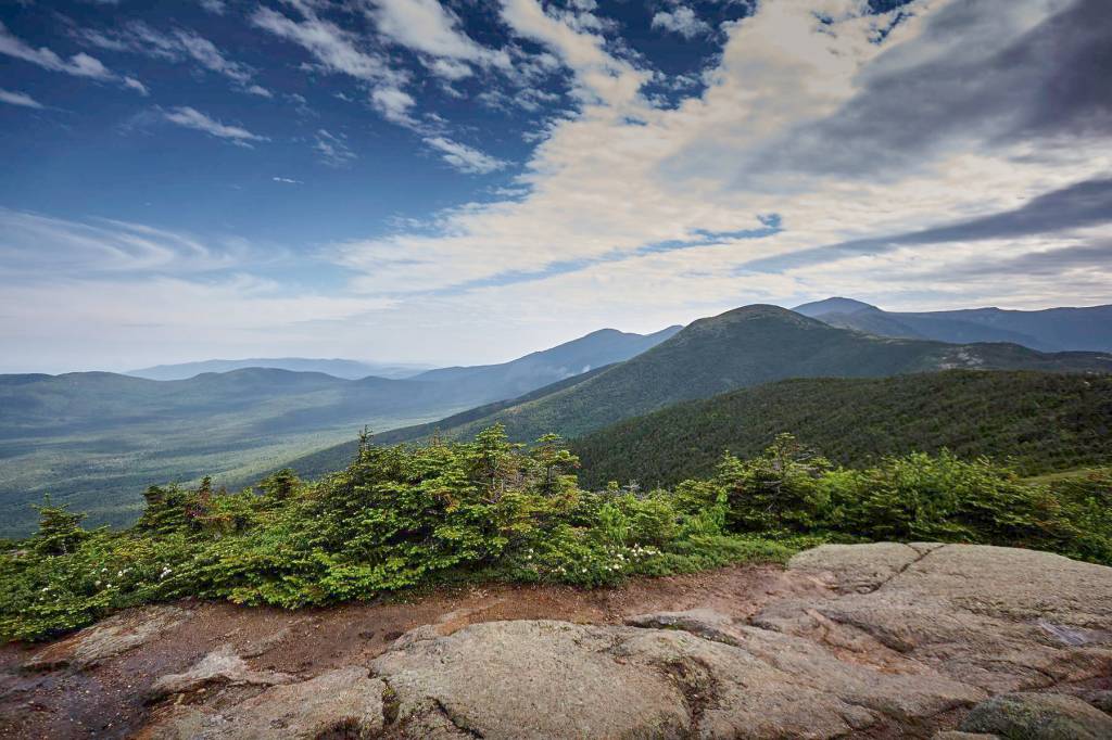View of White Mountains, New Hampshire USA